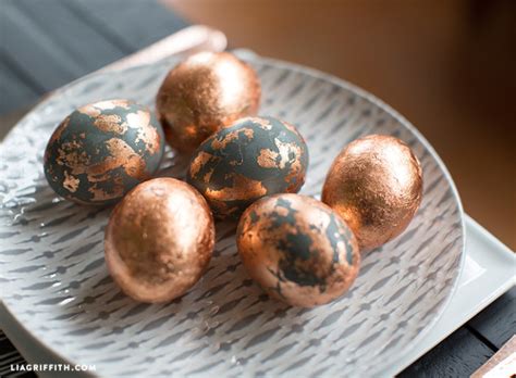 Lia Griffith Make Foiled Copper Eggs For Easter