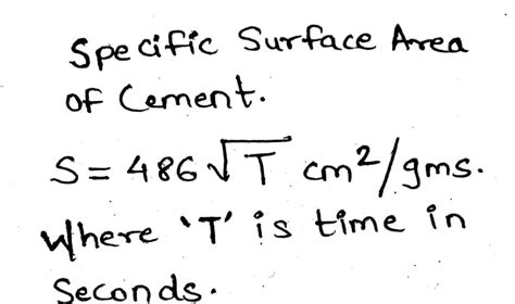 Specific Surface Area Equation Tessshebaylo