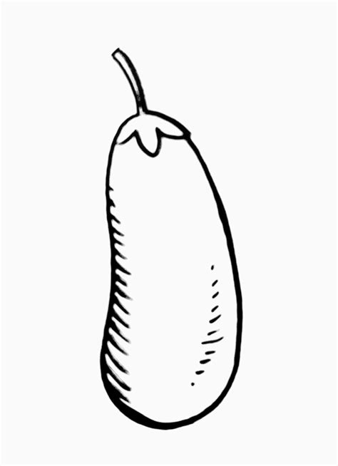 Gambar bisa di download dan langsung print. Sketsa Gambar Sayur Terong