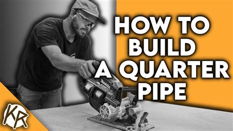 how to build a quarter pipe at home youtube
