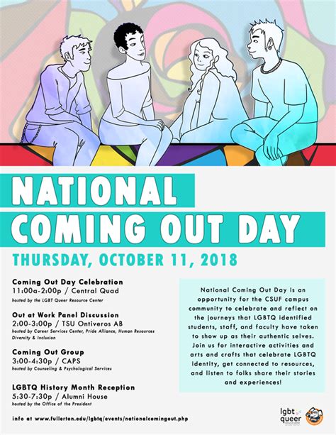 National Coming Out Day 2018 Lgbt Queer Resource Center Csuf