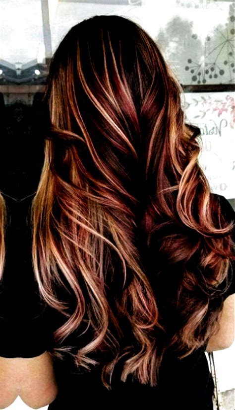 10 Highlights For Brunettes With Long Hair Fashion Style