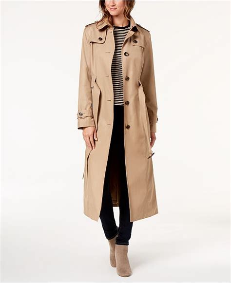 london fog hooded belted maxi trench coat coats women macy s
