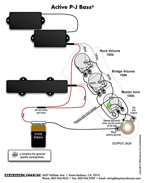 Active Bass Wiring Diagram