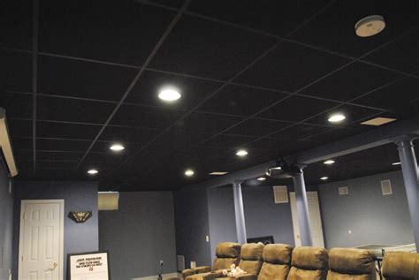 Acoustic tiles become stained from leaking water or moisture or even. Black Drop Ceiling | NeilTortorella.com
