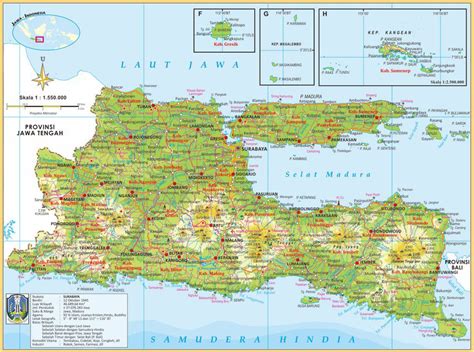 Bps provinsi jawa timur (statistics jawa timur). Peta Jawa Timur Lengkap Pembagian Wilayah Geografis dan ...