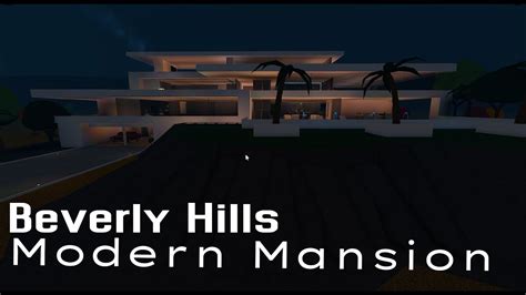 Beverly Hills Luxury Modern Mansion Roblox Bloxburg Tour Youtube