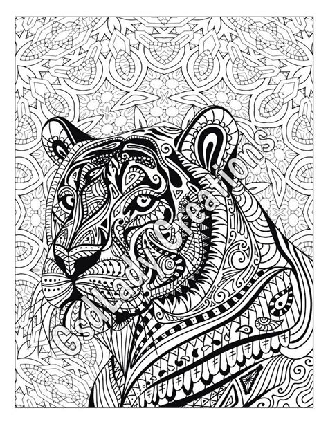 Coloring Pages Zentangle Animals
