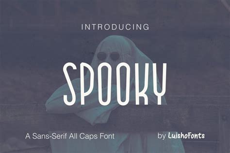 Spooky Sans Serif All Caps Font