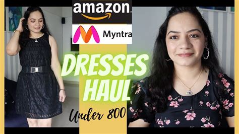Amazon Myntra Dresses Haul Under Rs800 Affordable Everyday Wear