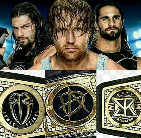 Roman Reigns Dean Ambrose And Seth Rollins All Been Wwe World Heavyweight