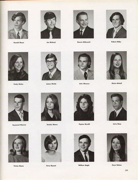 1972 Yearbook Seniors Center Line High School Memories