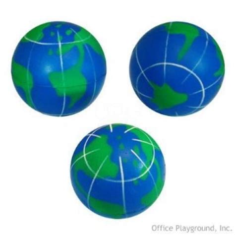 Earth Squeeze Balls 12 Pc World Globe Relax Balls