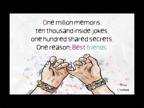 Plus i think quotes are very effective to better yourself because they help your mind focus on particular topics at a time. The 11 Best Short Friendship Quotes - YouTube