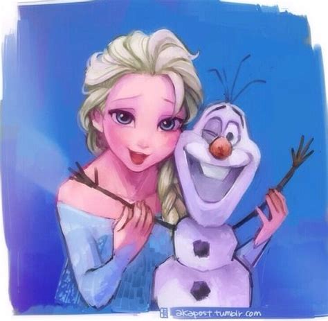 Elsa X Olaf Disney Disney Elsa Frozen Fan Art