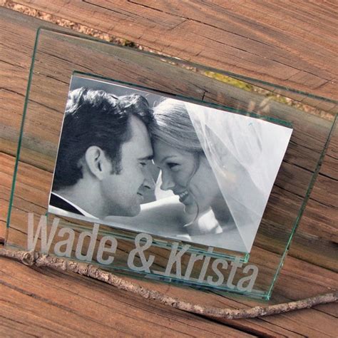 Personalized Picture Frame Etched Glass 4x6 By Kristenalane