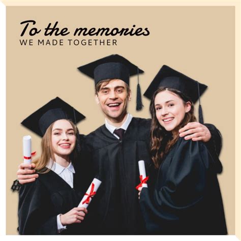 School Graduation Album With Graduators Online Photo Book Template Vistacreate In 2022