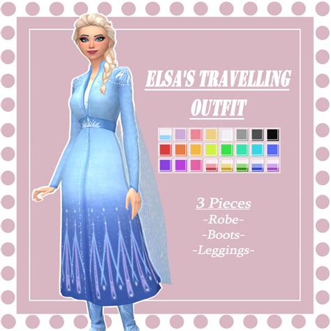 Elsas Travelling Outfit Monysims On Patreon Sims 4 Mods Clothes