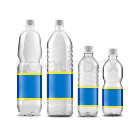 Bottled Water Isolated Stock Image Colourbox