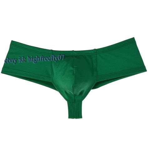 Mens String Thong Boxers Enhance Bulge Pouch Male Posing Strap Hight