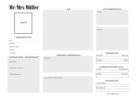 12 Free Excellent Online Persona Templates In 2019