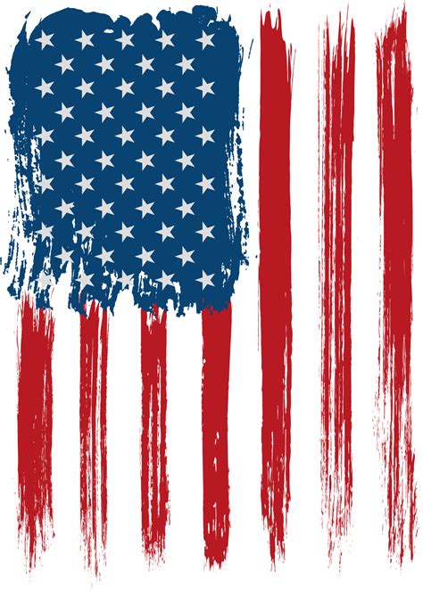 Usa Flag Decoration Transparent Clip Art Image
