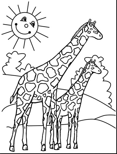 Cute Giraffe Coloring Pages At Getdrawings Free Download