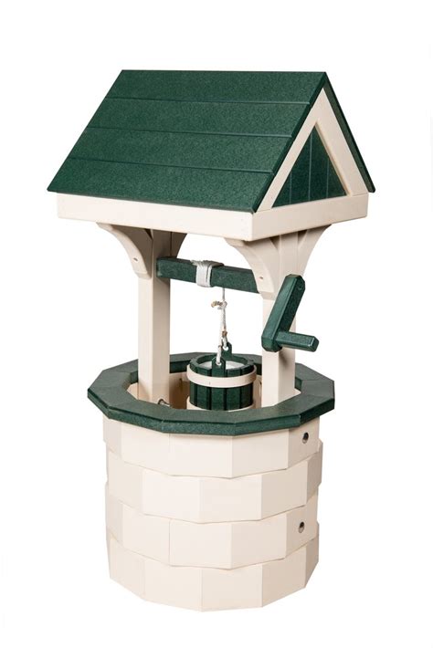 Amish Handcrafted Poly Wishing Well Lawn Ornaments