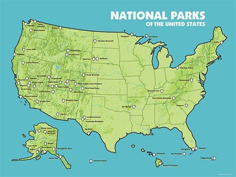 Map Of All Us National Parks And Monuments