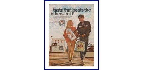Pepsi Cola Original 1968 Vintage Color Print Advertisement Taste That Beats The Others Cold