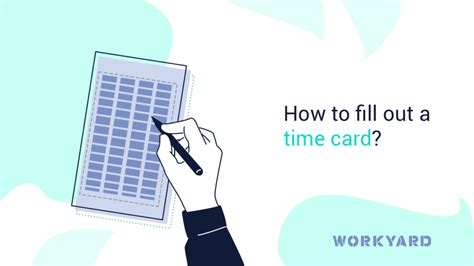 How To Fill Out A Time Card