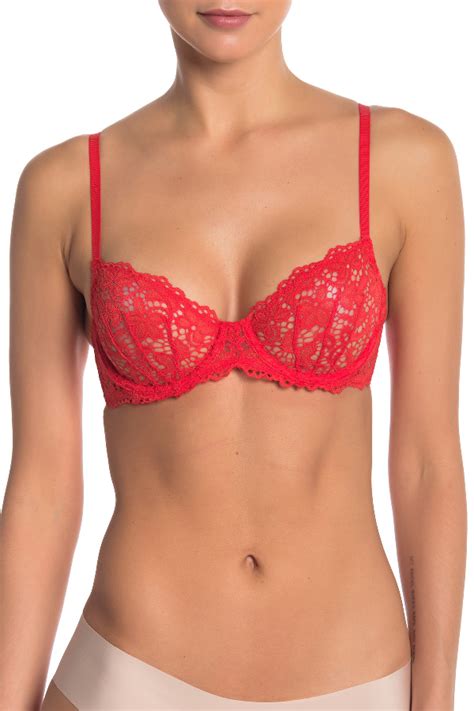 Dkny Classic Lace Underwire Demi Bra Regular And Plus Size A Ddd Cups In P92flame Modesens