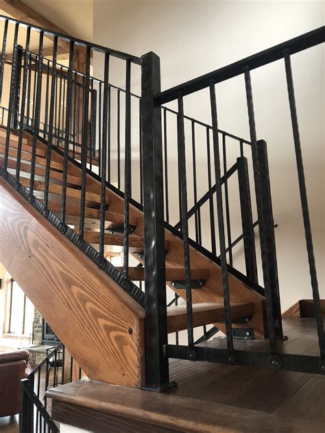 Custom Forged Hand Rail Frontier Iron Works