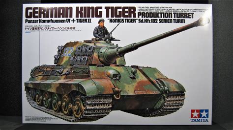Tamiya King Tiger Production Turret German Heavy Tank Unboxing