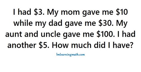 My aunt and uncle gave me $100.00. Where Are My Smart Friends?? I Had $3.00. My Mom Gave $10 ...
