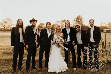 Whiskey Myers Cody Cannon Weds Haley Sheldon In Texas — See All Of The