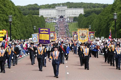 Over 20000 People In Belfast Take Part In Orange Order Parade Marking