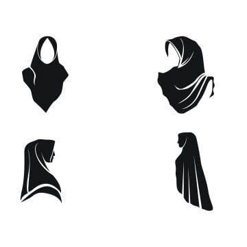 Ada yang butuh stiker seperti ini? Hijab Gambar Kartun Pakai Masker Wajah Png