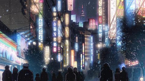 Anime Rainy City Wallpaper Anime Wallpaper Hd