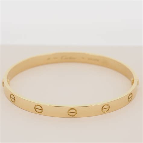 Cartier bracelets open the doors to enchantment and show how cartier ateliers work magic on jewellery. CARTIER 18K YELLOW GOLD GORGEOUS LOVE BRACELET MENS SIZE ...