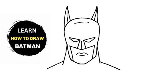 How To Draw Batman Batman Face Drawing Sketch Of Batman Youtube