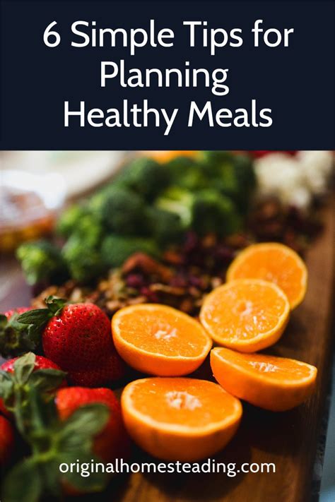 Meal Planning Is Simply Creating An Organized System That Works To Get Healthy Meals On Your