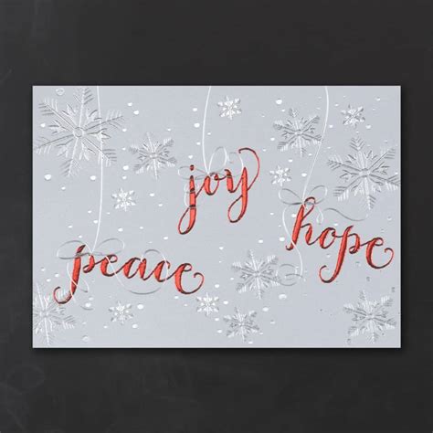 Peace Joy And Hope Christmas Cards