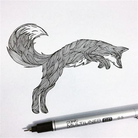 Simply Creative Intricate Pen Drawings By Thiago Bianchini