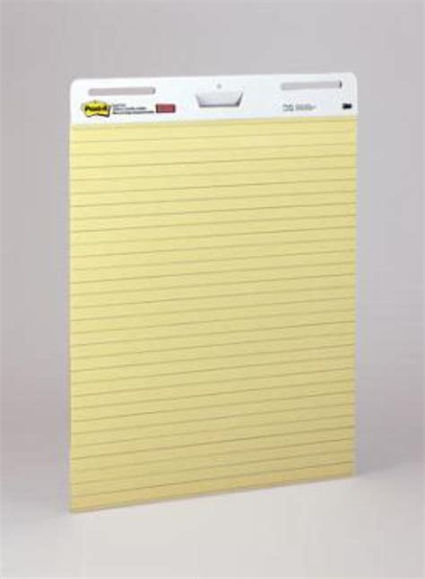 Self Stick Easel Pads Faint Rule 30 Sht 25x30 2ct Yellow Sold As 1 Carton 3m Self