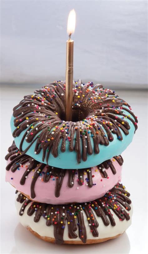 Krispy Kremesnewmini Birthday Cake Doughnuts Doughnut Cake Mini