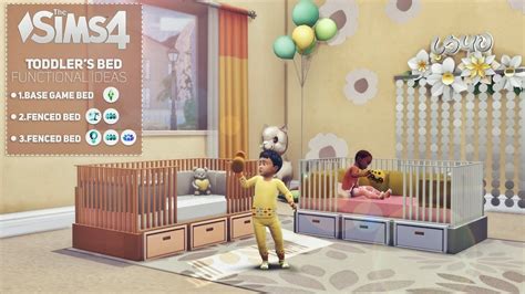 🧸toddlers Bed Ideas • Functional Download 📩 No Cc • Base Game The