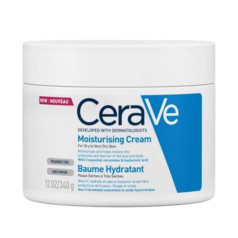 Cerave Dry To Very Dry Skin Moisturising Cream 340g Tub