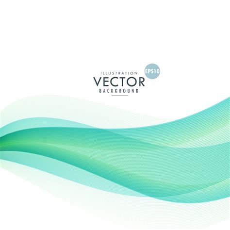 Free Vector Background With Wavy Shapes Bluish Green