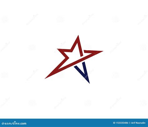 Red And Blue Star Business Logo Template Vector Icon Stock Vector